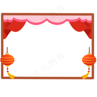 国庆节灯笼边框