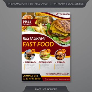 餐厅宣传单,DM传单模板