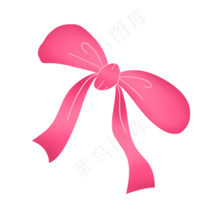 粉红色文艺可爱治愈蝴蝶结