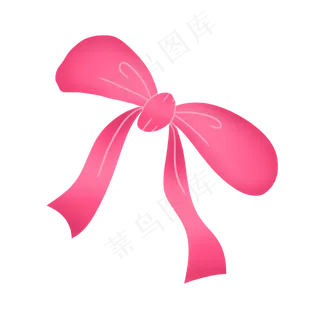 粉红色文艺可爱治愈蝴蝶结