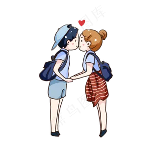 手绘卡通情侣 手绘卡通情侣