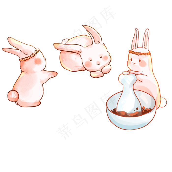 中秋节捣药玉兔