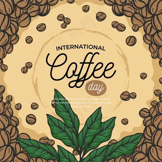 手绘国际咖啡日