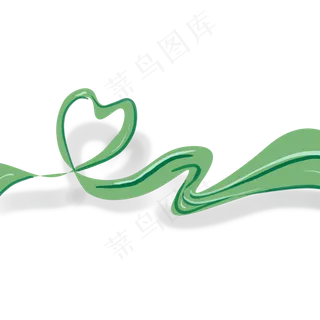 红色丝带元素飘带