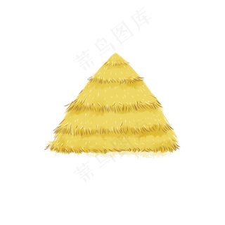 卡通稻草堆