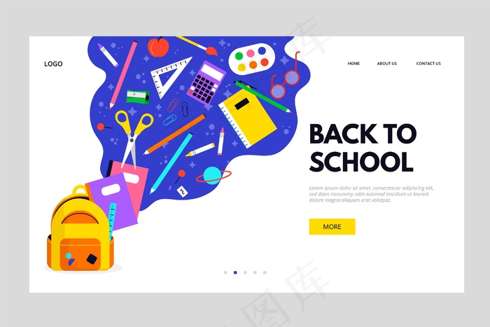 返回学校登录页eps,ai矢量模版下载
