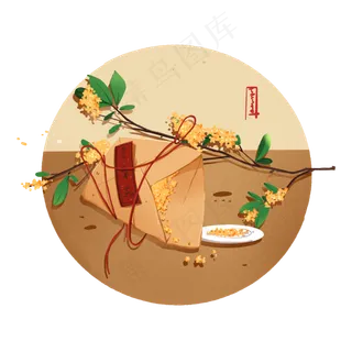 中秋桂花枝和纸包桂花