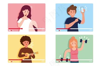 在屏幕上收集不同的博客