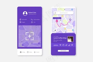 位置应用程序app屏幕包