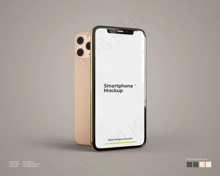 智能手机模型样机psd模版下载