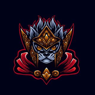 红猫战士标志吉祥物插画