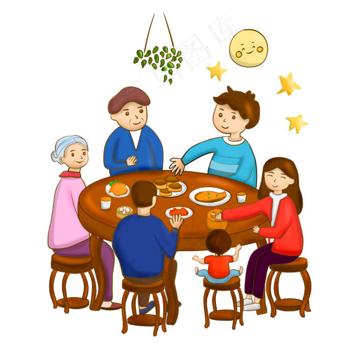 家庭聚餐场景