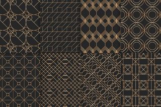 几何金色奢华图案系列