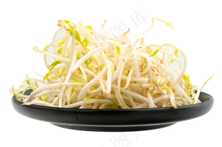 黄色蔬菜绿豆芽