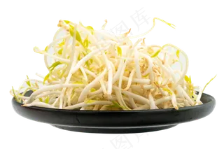 黄色蔬菜绿豆芽