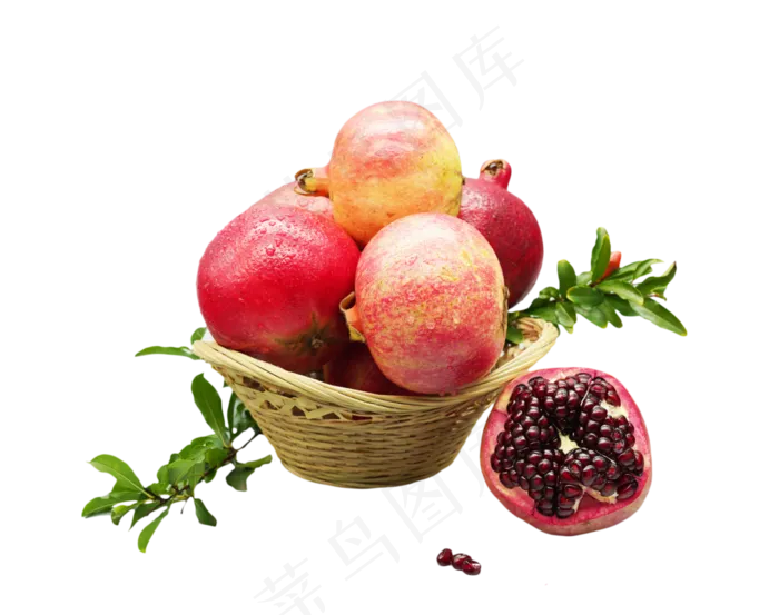 编织果篮石榴(3800*3000px 300 dpi )