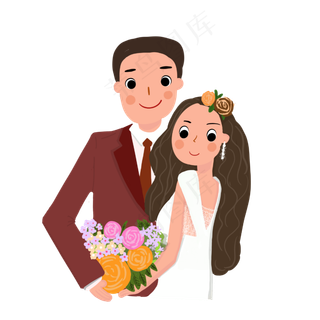 七夕恩爱情侣结婚