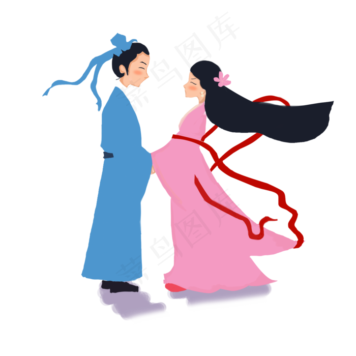 情人节牛郎织女(2000X2000(DPI:96))psd模版下载