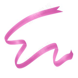 紫色简约七夕情人节彩带丝带飘带