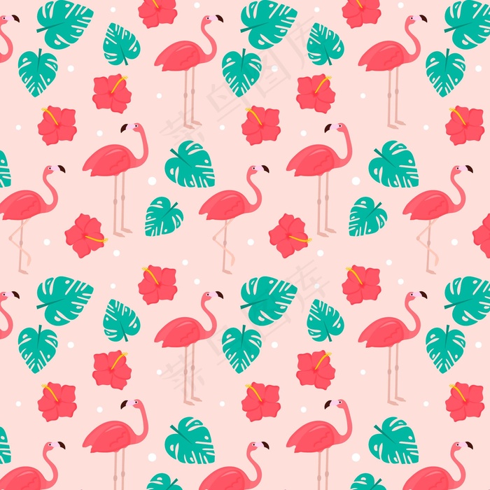 火烈鸟图案系列