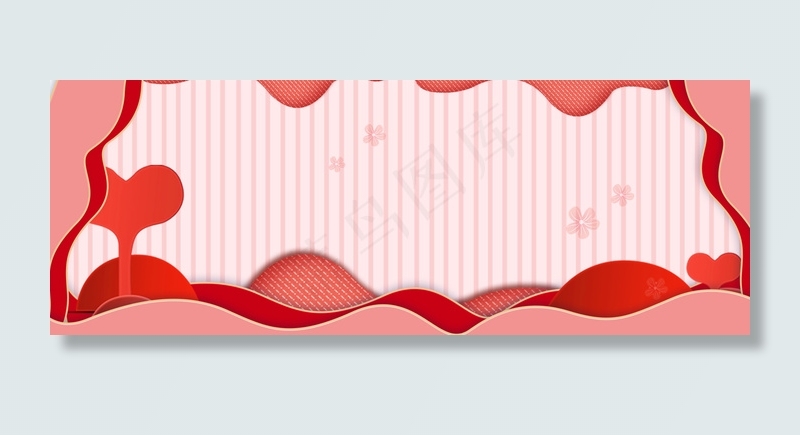 情人节心跳大红banner