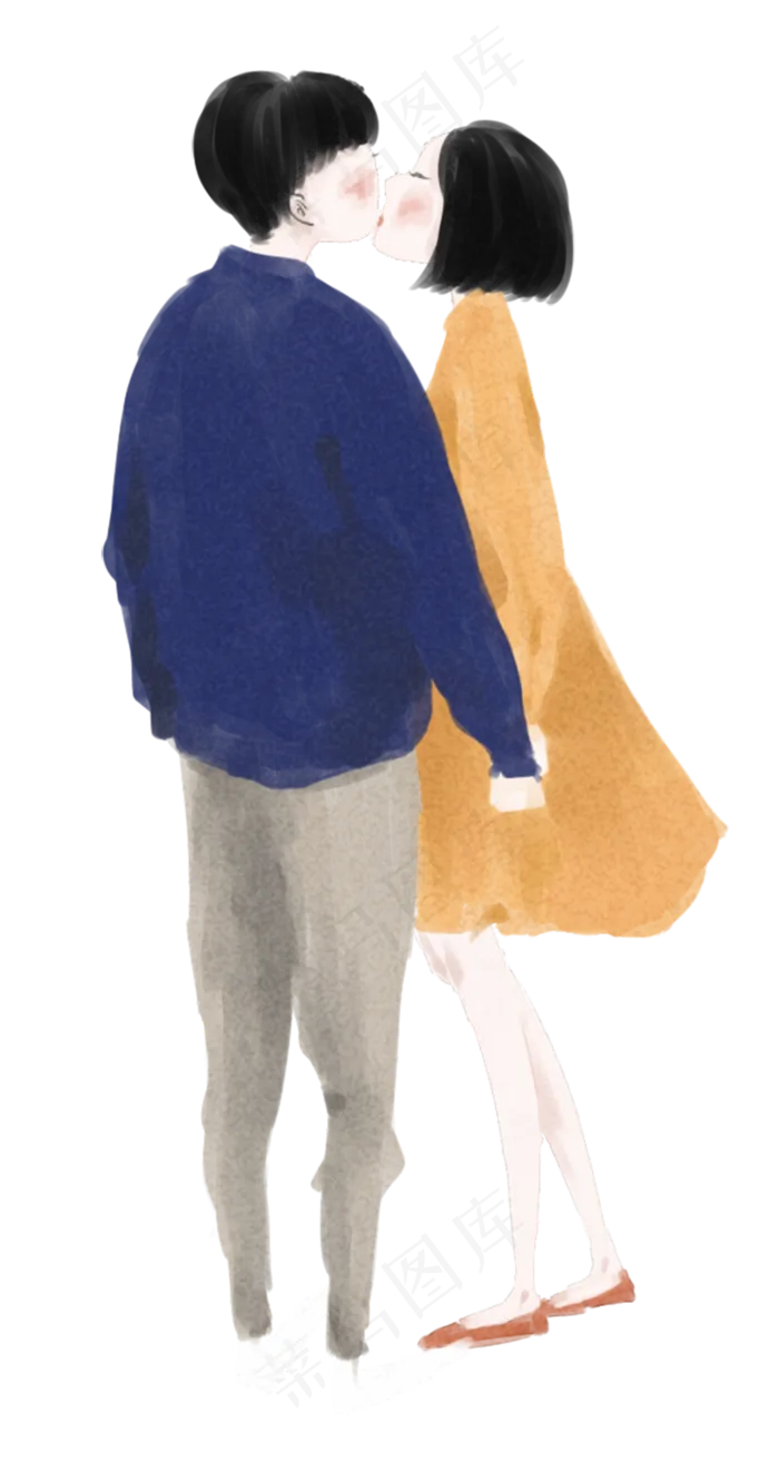情侣约会亲吻(800X1510(DPI:300))psd模版下载