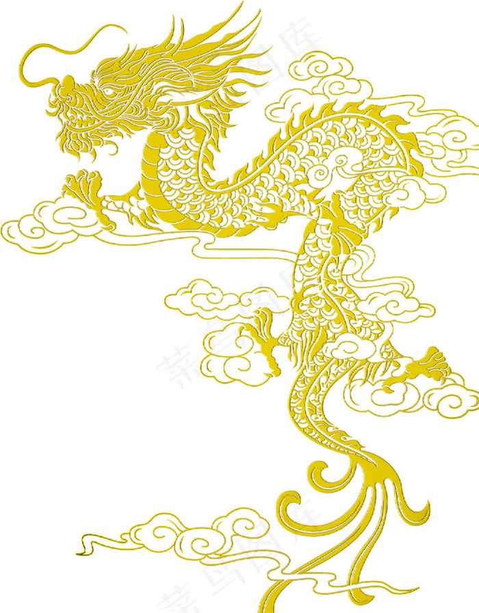 黄色的中国龙