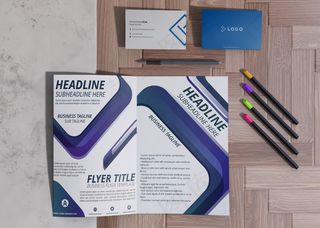 各种办公用品为品牌公司商务模型样机纸