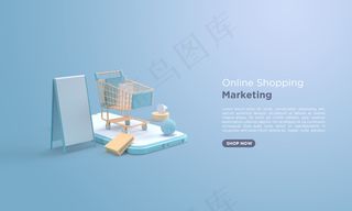 基于移动购物车的网上购物三维渲染