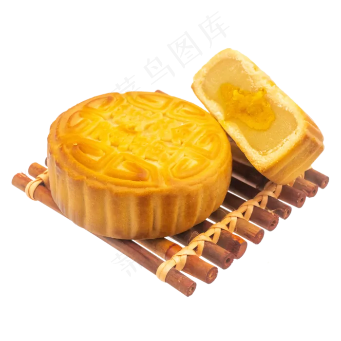 黄色蛋黄莲蓉月饼(2500X2500(DPI:300))
