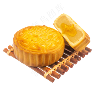 黄色蛋黄莲蓉月饼