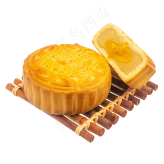 黄色蛋黄莲蓉月饼