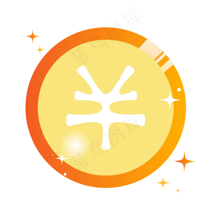 闪光金币icon(2000X2000(DPI:300))ai矢量模版下载
