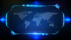 抽象的未来主义背景。蓝光科技科幻画面hud ui