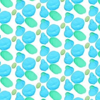 绘有蓝色圆点形状的无缝图案