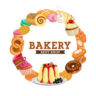 蛋糕，面包，巧克力糕点食品菜单