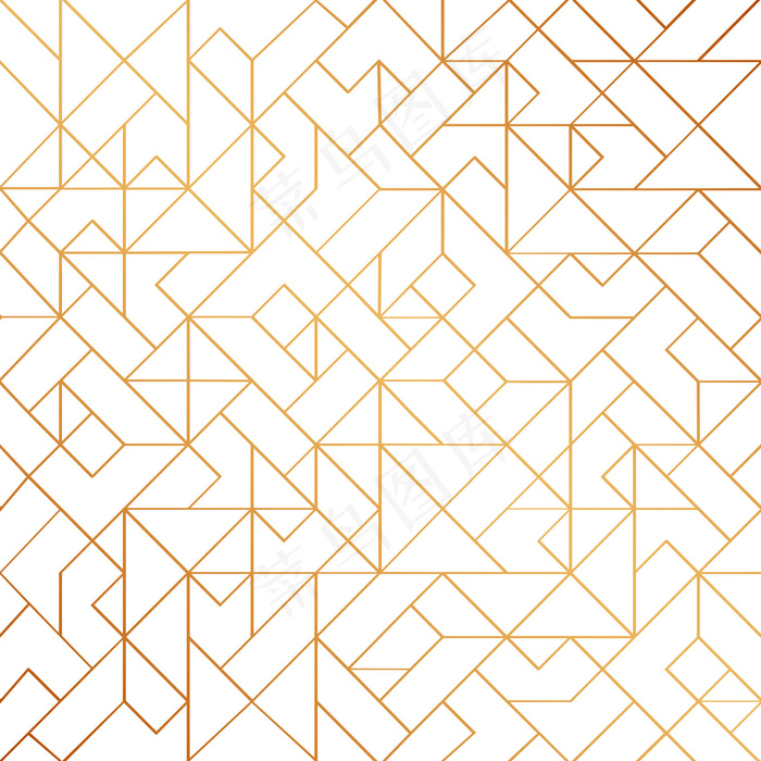 金色艺术装饰无缝图案背景与闪亮的线条