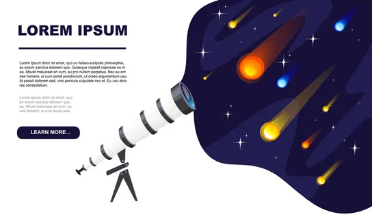 通过望远镜观察不同颜色和形状的流星和彗星 通过望远镜观察不同颜色和形状的流星和彗星