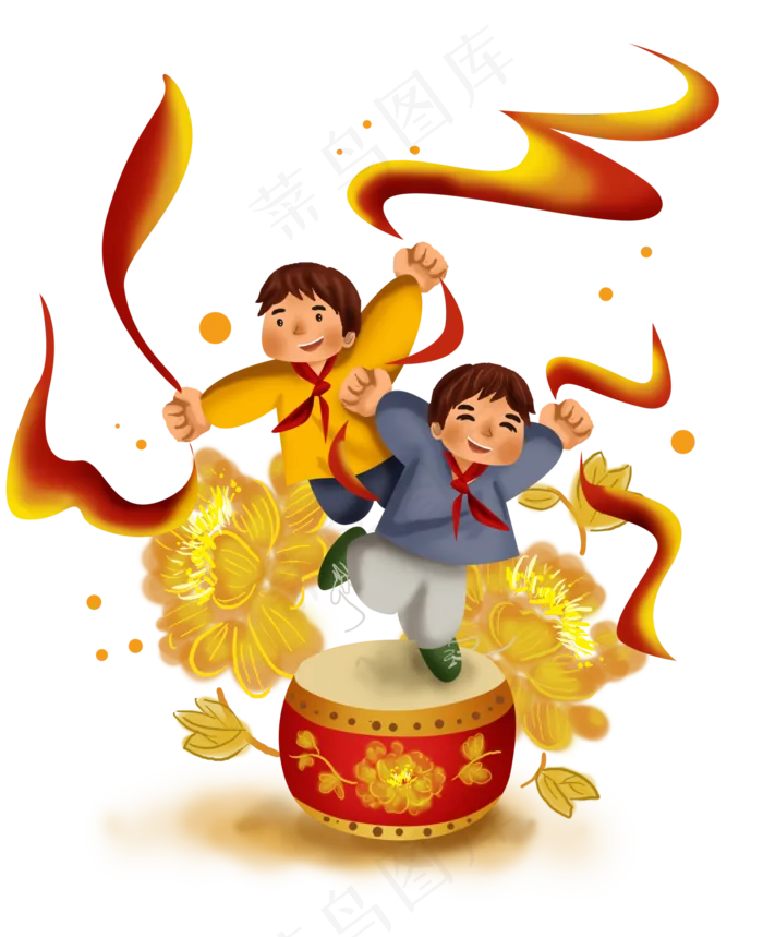 学生庆祝十一国庆节(5303X6506(DPI:300))psd模版下载