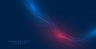 数字技术网络粒子波背景设计