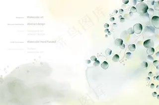 美丽的创意自然背景，柔和的绿叶