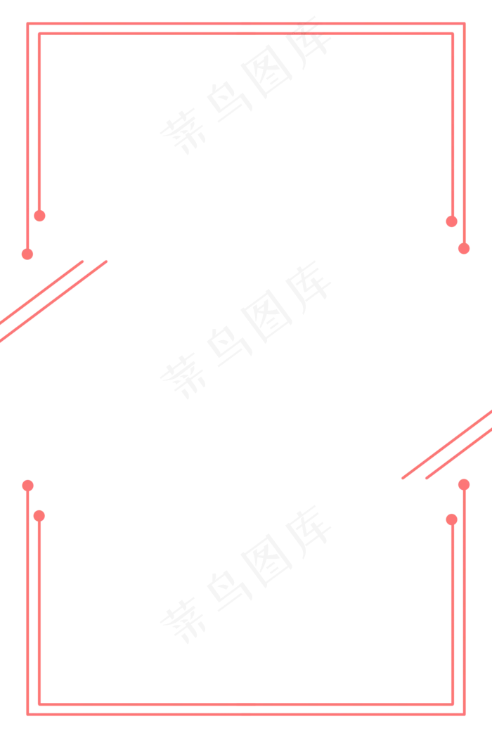 七夕情人节几何边框(2000X3000(DPI:300))psd模版下载