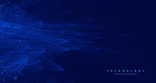 抽象蓝色技术大数据人工智能背景