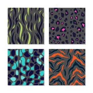 动物印花面料图案系列