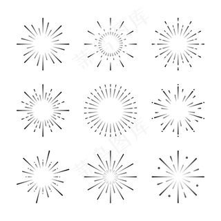 烟花爆炸矢量集