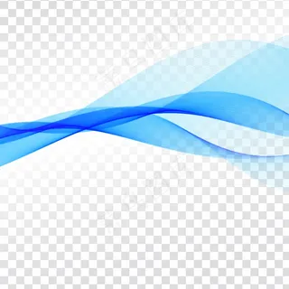蓝波现代透明背景