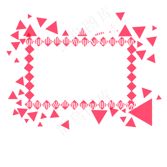 七夕情人节粉色喜庆边框(3000X3000(DPI:300))psd模版下载