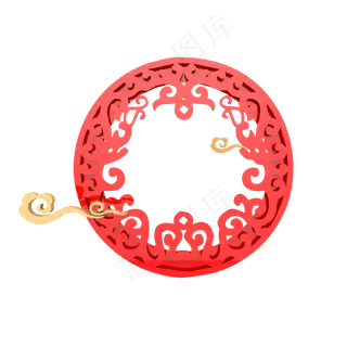 C4D剪纸复古中国风立体装饰