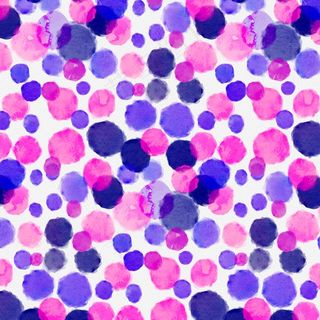 水彩手绘圆点图案