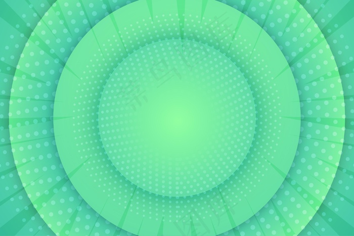 抽象半色调背景圆形绿色